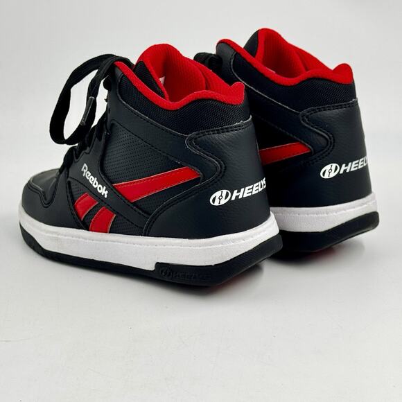 Reebok HEELYS Kids Size 13 Black Red BB4500 Mid Top Skate Shoe HES10375H EX COND - Picture 6 of 10